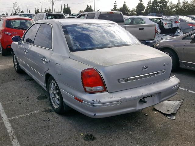 KMHFU45E23A252160 - 2003 HYUNDAI XG 350 SILVER photo 3