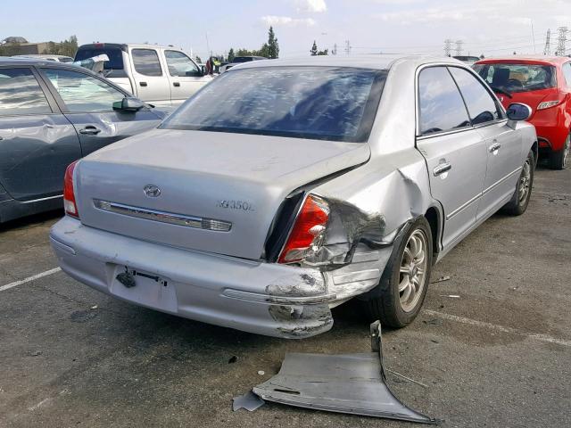 KMHFU45E23A252160 - 2003 HYUNDAI XG 350 SILVER photo 4