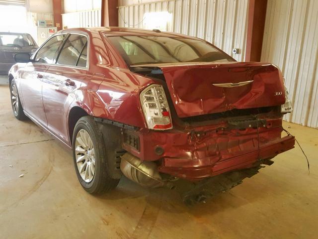 2C3CCAAG5EH124410 - 2014 CHRYSLER 300 RED photo 3