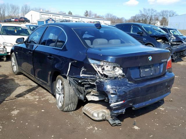 WBANV1C54AC443513 - 2010 BMW 528 XI BLUE photo 3