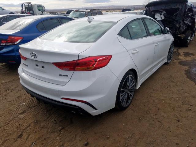 KMHD04LBXJU521772 - 2018 HYUNDAI ELANTRA SPORT  photo 4