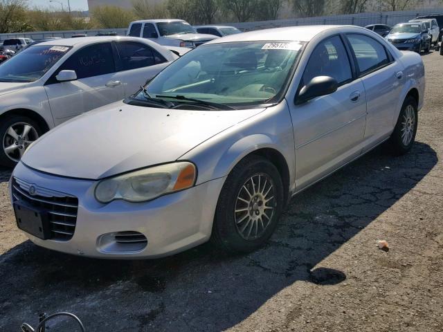 1C3EL46X94N273685 - 2004 CHRYSLER SEBRING LX SILVER photo 2