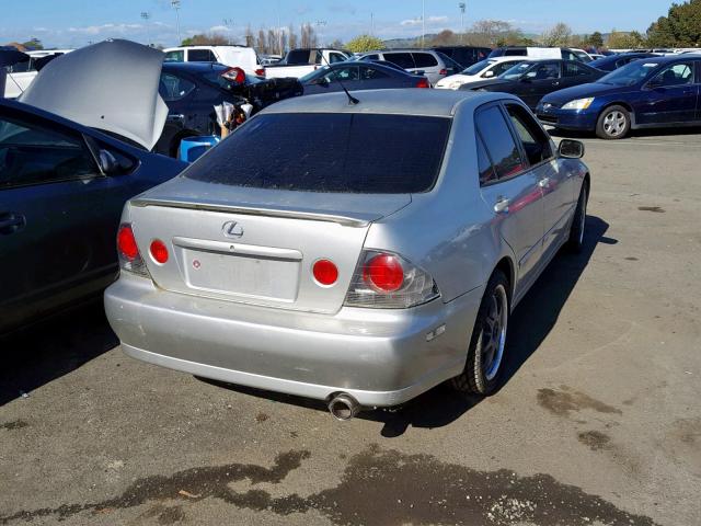 JTHBD192120038569 - 2002 LEXUS IS 300 SILVER photo 4