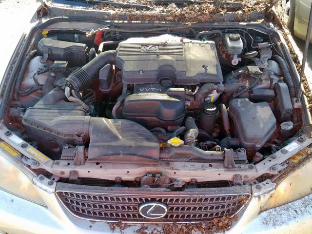 JTHBD192120038569 - 2002 LEXUS IS 300 SILVER photo 7