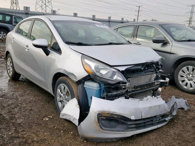 KNADM4A3XD6107157 - 2013 KIA RIO LX SILVER photo 1