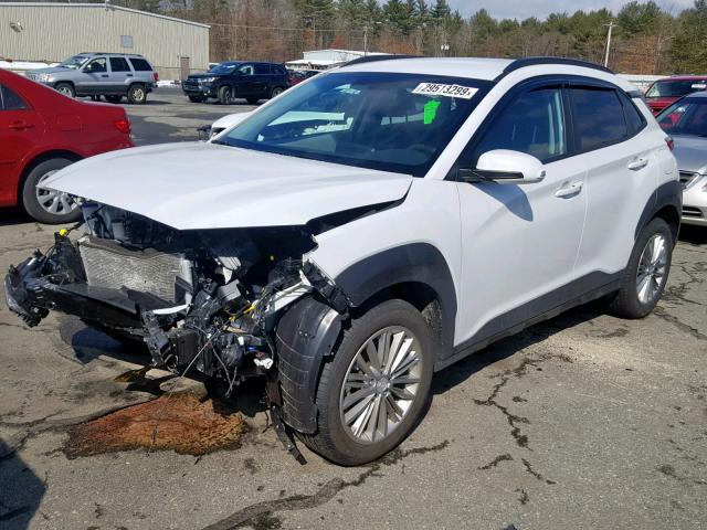 KM8K2CAA9JU074728 - 2018 HYUNDAI KONA SEL WHITE photo 2