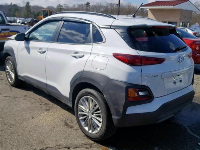 KM8K2CAA9JU074728 - 2018 HYUNDAI KONA SEL WHITE photo 3