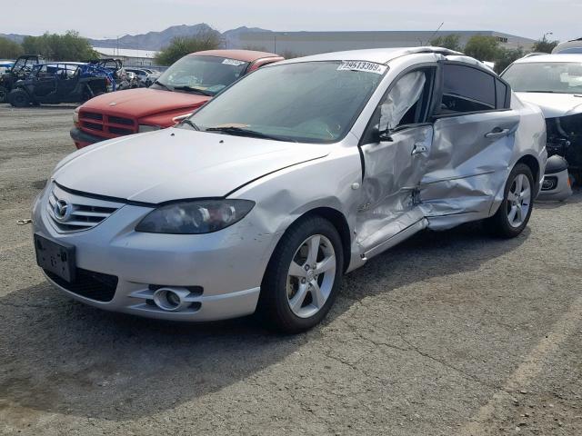 JM1BK323441188050 - 2004 MAZDA 3 S SILVER photo 2