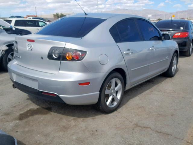 JM1BK323441188050 - 2004 MAZDA 3 S SILVER photo 4