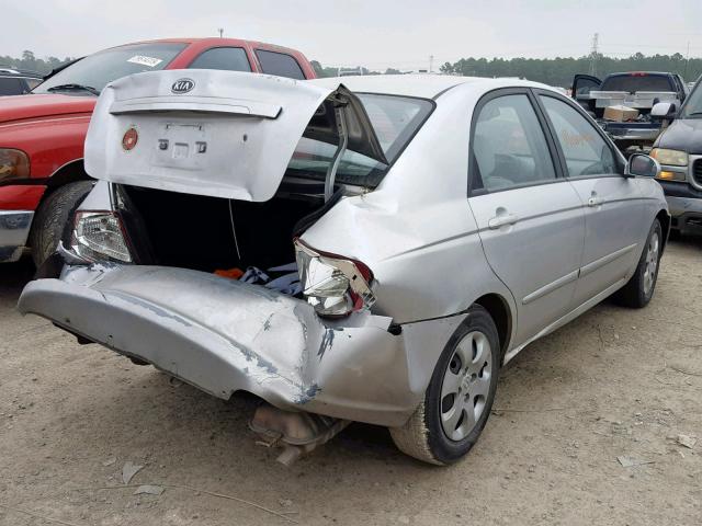 KNAFE121385511334 - 2008 KIA SPECTRA EX GRAY photo 4