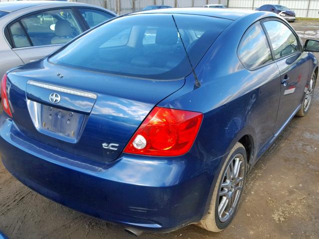 JTKDE177950017584 - 2005 TOYOTA SCION TC ლურჯი ფოტო 4