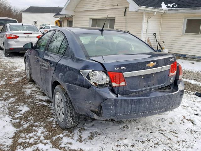 1G1PA5SG4D7295418 - 2013 CHEVROLET CRUZE LS BLUE photo 3