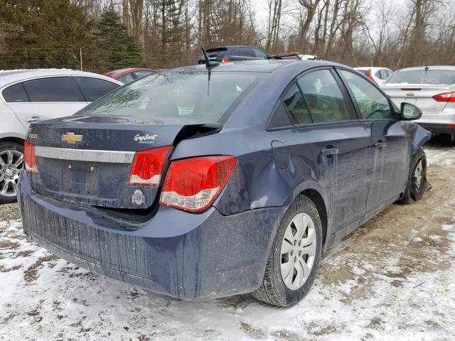 1G1PA5SG4D7295418 - 2013 CHEVROLET CRUZE LS BLUE photo 4