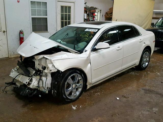 1G1ZD5EU7BF368530 - 2011 CHEVROLET MALIBU 2LT WHITE photo 2