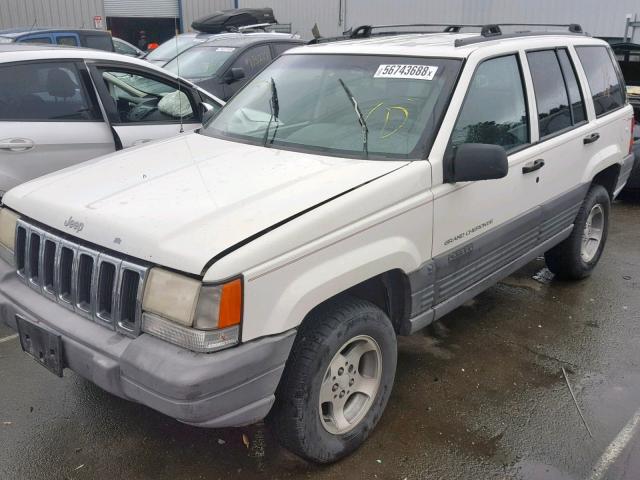 1J4GZ58SXTC360400 - 1996 JEEP GRAND CHER WHITE photo 2