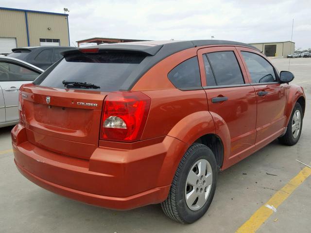 1B3HB28C19D156014 - 2009 DODGE CALIBER SE ORANGE photo 4