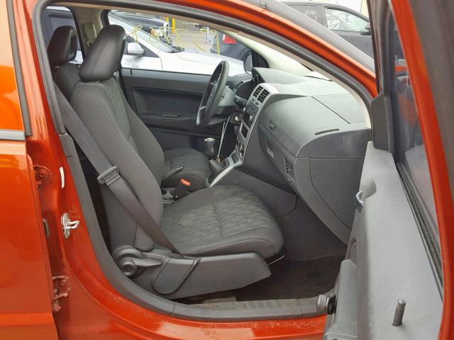 1B3HB28C19D156014 - 2009 DODGE CALIBER SE ORANGE photo 5