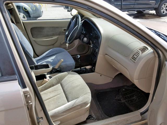 KNAFB121325115419 - 2002 KIA SPECTRA BA BROWN photo 5