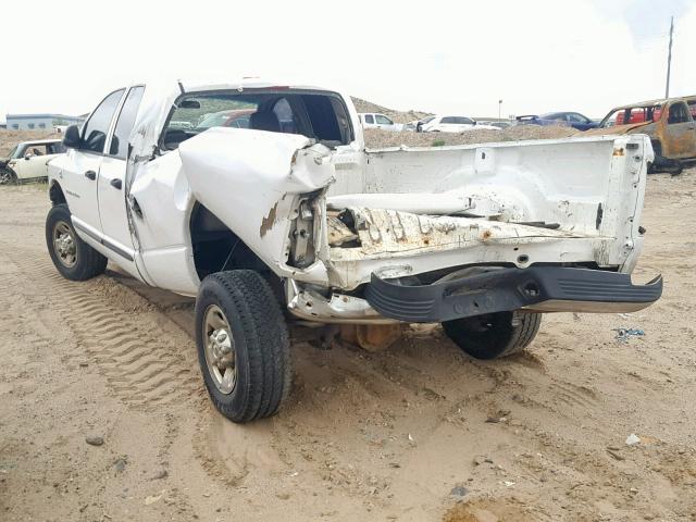 3D7KS28C46G191512 - 2006 DODGE RAM 2500 S WHITE photo 3