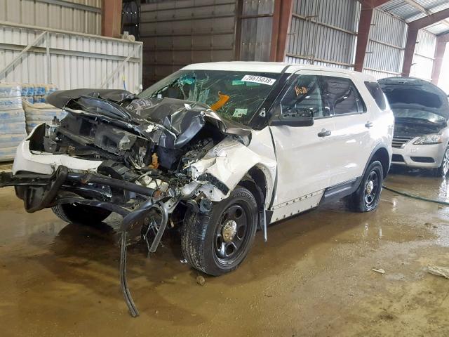 1FM5K8AR7FGB75420 - 2015 FORD EXPLORER P WHITE photo 2