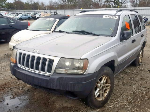 1J4GX48S24C347027 - 2004 JEEP GRAND CHER SILVER photo 2