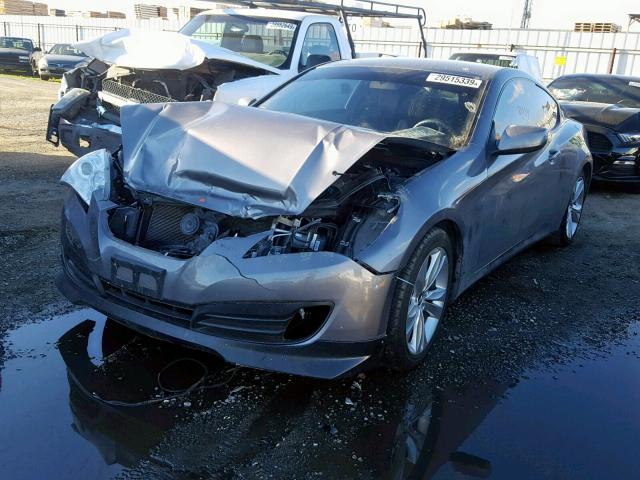 KMHHT6KD8BU058796 - 2011 HYUNDAI GENESIS CO CHARCOAL photo 2