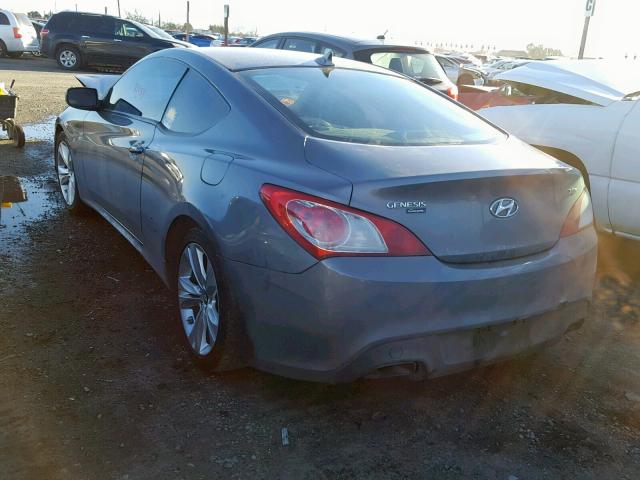 KMHHT6KD8BU058796 - 2011 HYUNDAI GENESIS CO CHARCOAL photo 3