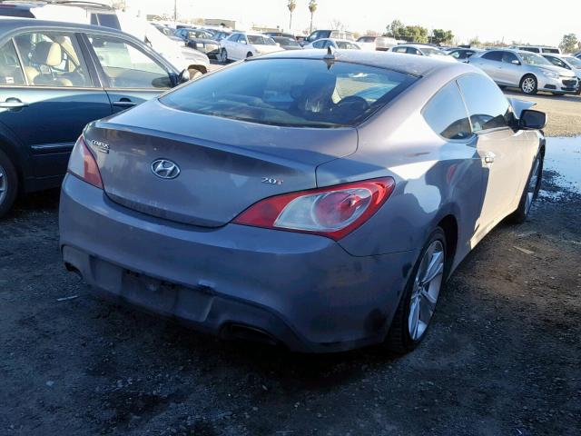 KMHHT6KD8BU058796 - 2011 HYUNDAI GENESIS CO CHARCOAL photo 4