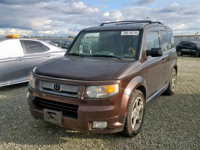 5J6YH17987L004290 - 2007 HONDA ELEMENT SC MAROON photo 2