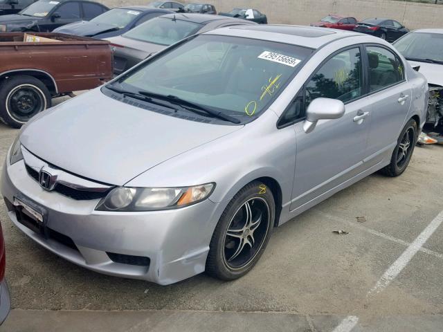 2HGFA1F94AH505072 - 2010 HONDA CIVIC EXL SILVER photo 2