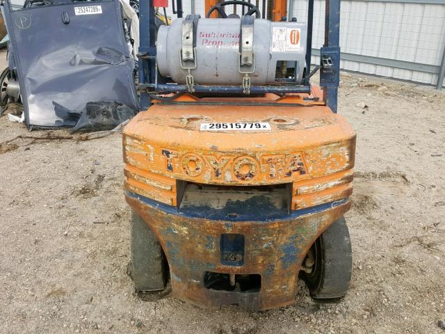 405FG2516647 - 1993 TOYOTA FORKLIFT ORANGE photo 6