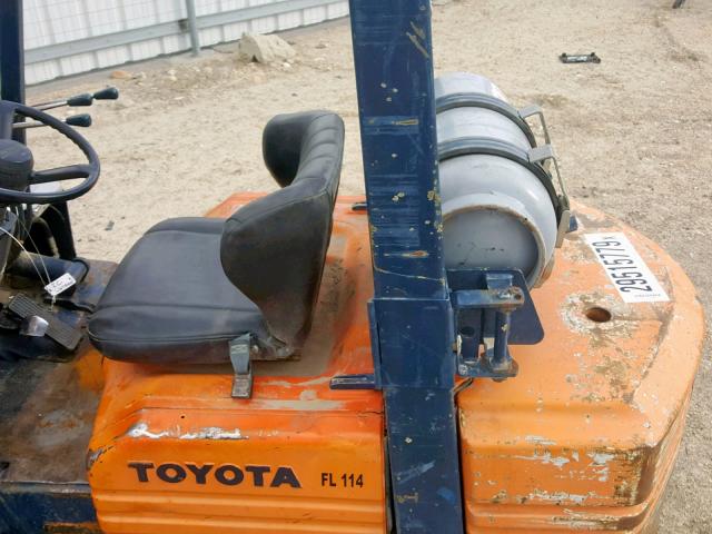 405FG2516647 - 1993 TOYOTA FORKLIFT ORANGE photo 7