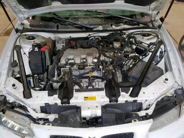 1G2WK52J51F106003 - 2001 PONTIAC GRAND PRIX WHITE photo 7