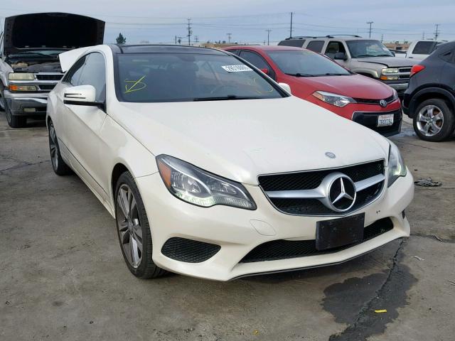 WDDKJ5KB9EF237114 - 2014 MERCEDES-BENZ E 350 WHITE photo 1