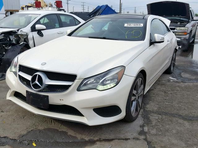 WDDKJ5KB9EF237114 - 2014 MERCEDES-BENZ E 350 WHITE photo 2