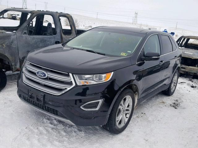 2FMPK4K86JBC02193 - 2018 FORD EDGE TITAN BLACK photo 2