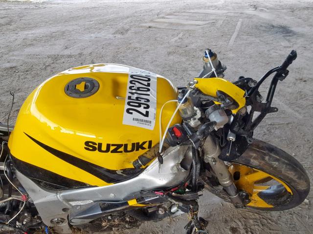 JS1GR7HA332100400 - 2003 SUZUKI GSX-R750 YELLOW photo 5