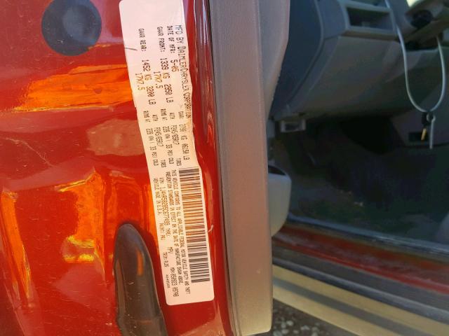 1J4HR58285C677499 - 2005 JEEP GRAND CHER RED photo 10