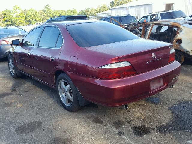 19UUA56603A087387 - 2003 ACURA 3.2TL RED photo 3