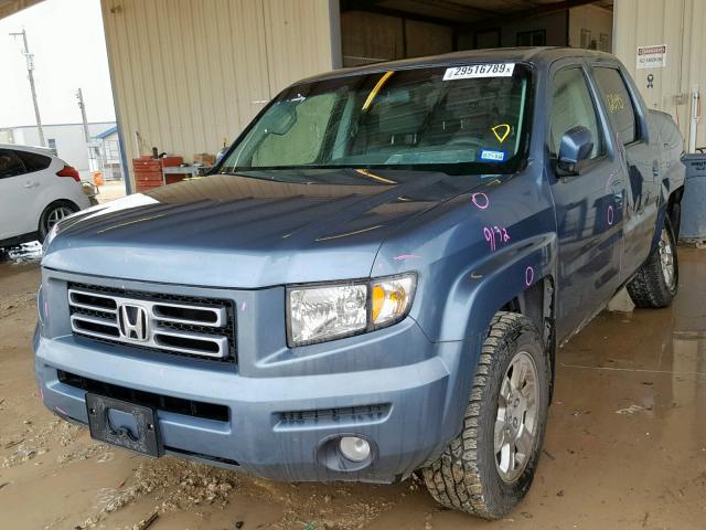 2HJYK164X8H514874 - 2008 HONDA RIDGELINE BLUE photo 2