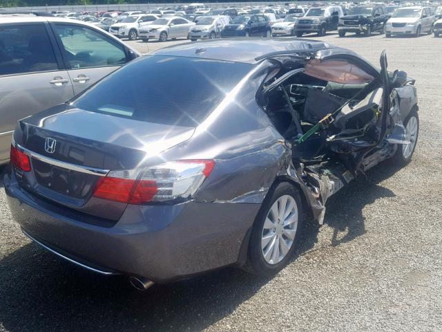 1HGCR2F8XFA177249 - 2015 HONDA ACCORD EXL GRAY photo 4