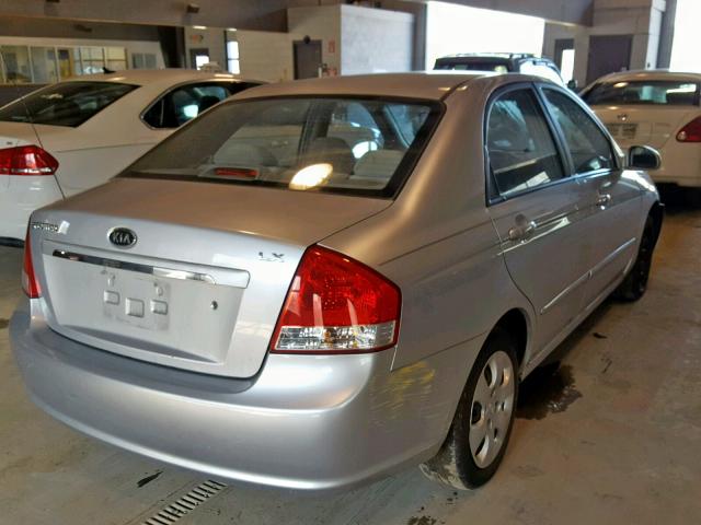 KNAFE121875394395 - 2007 KIA SPECTRA EX SILVER photo 4