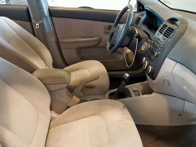 KNAFE121875394395 - 2007 KIA SPECTRA EX SILVER photo 5