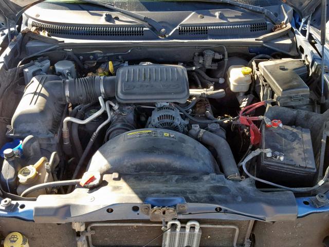 1D7HE48K85S195641 - 2005 DODGE DAKOTA QUA BLUE photo 7