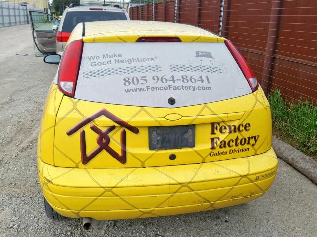 1FAFP31N87W200946 - 2007 FORD FOCUS ZX3 YELLOW photo 10