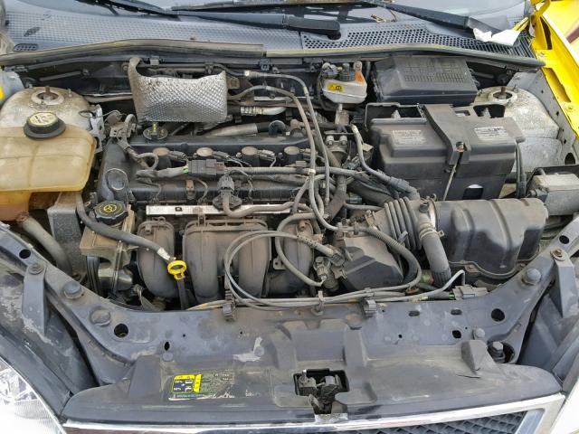 1FAFP31N87W200946 - 2007 FORD FOCUS ZX3 YELLOW photo 7