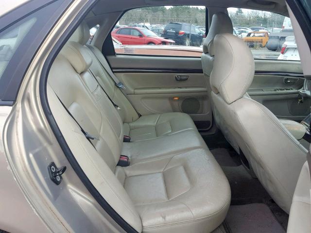 YV1TS94D211204572 - 2001 VOLVO S80 GOLD photo 6