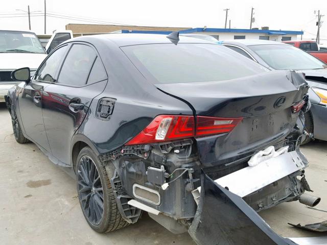 JTHBF1D21E5033316 - 2014 LEXUS IS 250 BLACK photo 3