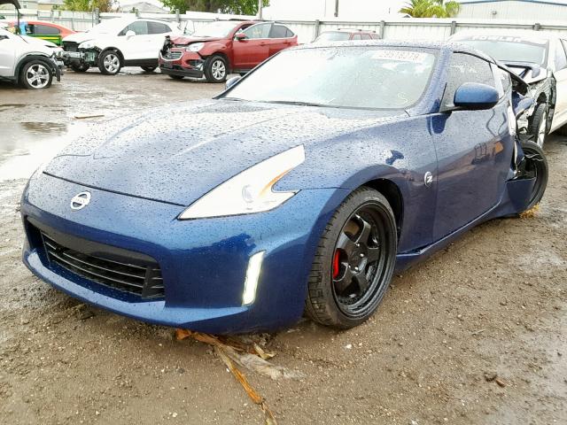 JN1AZ4EH8HM953403 - 2017 NISSAN 370Z BASE BLUE photo 2