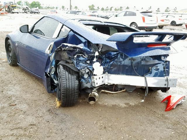 JN1AZ4EH8HM953403 - 2017 NISSAN 370Z BASE BLUE photo 3